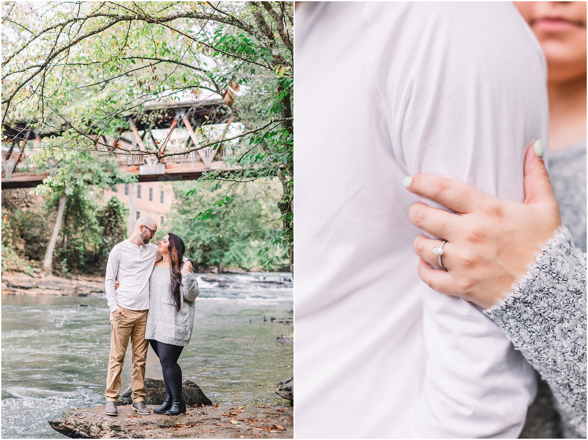 Roswell Mill & Barrington Hall Engagement Session